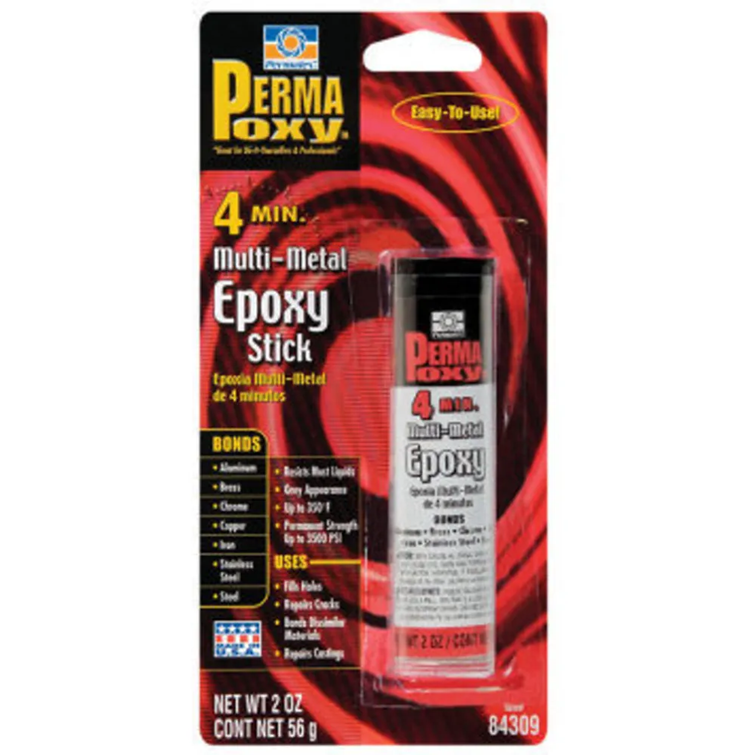 MASILLA EPOXICA 2 OZ., 5 MIN. STEEL WELD (84332)