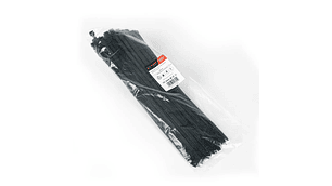 AMARRA PLASTICA NEGRA 7.6X400MM.100UNIDADES