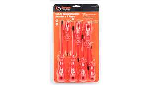 JGO. DESTORNILLADORES PH/PL AISLADOS 7 PZS.