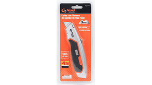 CUCHILLO RETRACTIL MANGO ALUMINIO/FIBRA