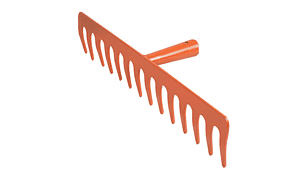 RASTRILLO JARDINERO 14 DIENTES, SIN MANGO GROSOR 4MM