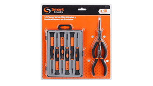 JGO. ALICATES Y DESTORNILL. ELECTRICISTA 10 PZS.