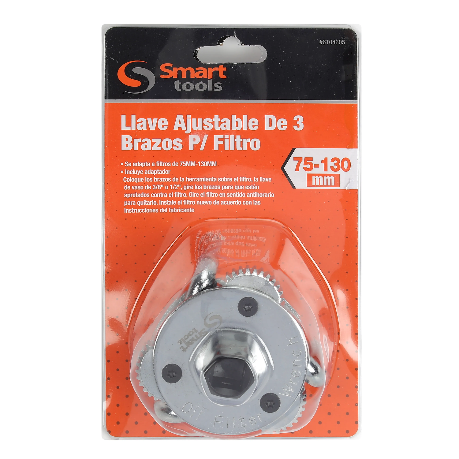 LLAVE AJUSTABLE DE 3 BRAZOS P/ FILTRO 64-120MM