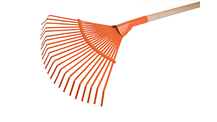 BARREHOJAS METALICO 22 DIENTES MANGO MADERA 2MX2,4CM