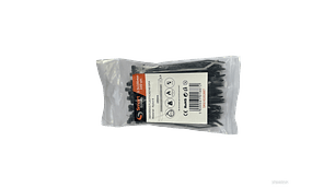 AMARRA PLASTICA NEGRA 2.5X100MM.100UNIDADES