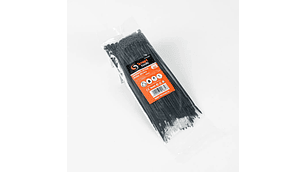 AMARRA PLASTICA NEGRA 3.6X200MM.100UNIDADES