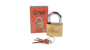 CANDADO ACERO BRONCEADO 50MM CAJA