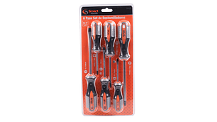 JGO. DESTORNILLADORES PH/PL 6 PZS. M/ERGONOMICO