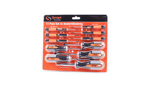 JGO. DESTORNILLADORES PH/PL 11 PZS CR-V