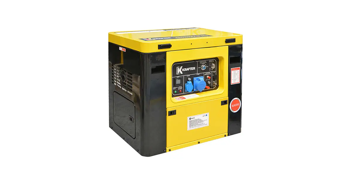 GENERADOR DIÉSEL KRAFTER 6 KVA PE INSONORO PARA CONECTAR AT
