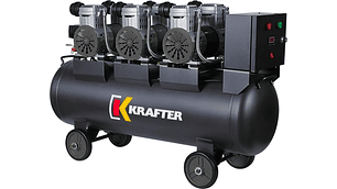 COMPRESOR LIBRE DE ACEITE 1.5KWX3  100L