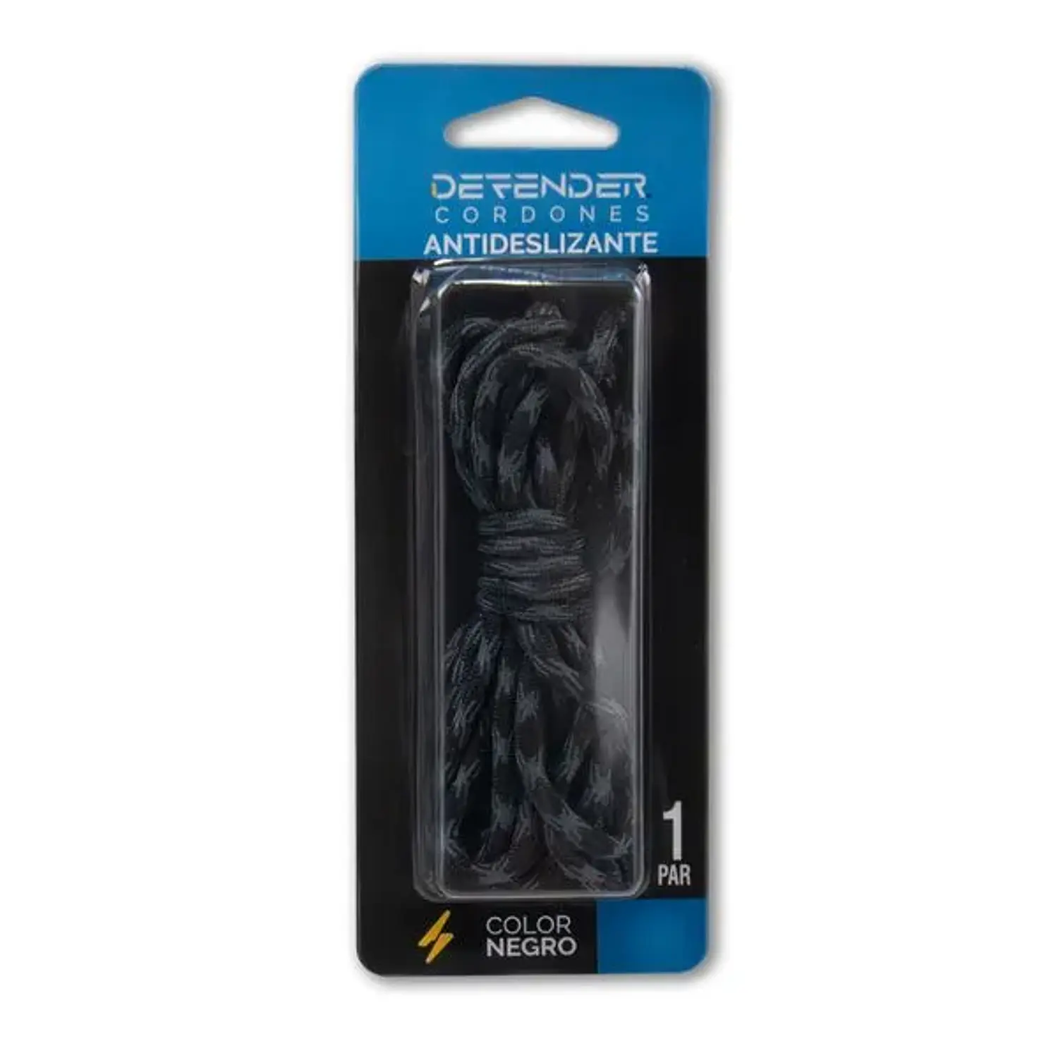 CORDONES DEFENDER ANTIDESLIZANTE NEGRO LARGE 140 CM. 2