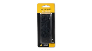 CORDONES DEFENDER PLANO NEGRO MEDIUM 120 CM.