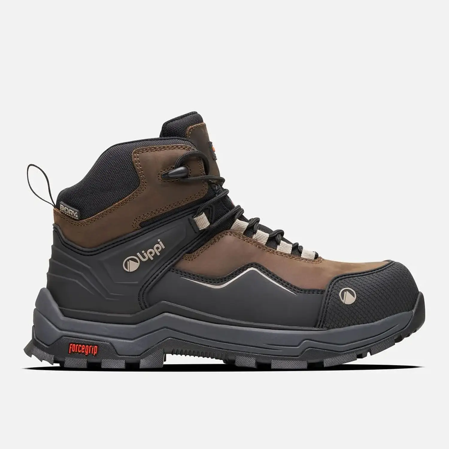 CALZADO SEGURIDAD LIPPI PRO WORK HOMBRE ATMOS MID CAFÉ OSCURO 1