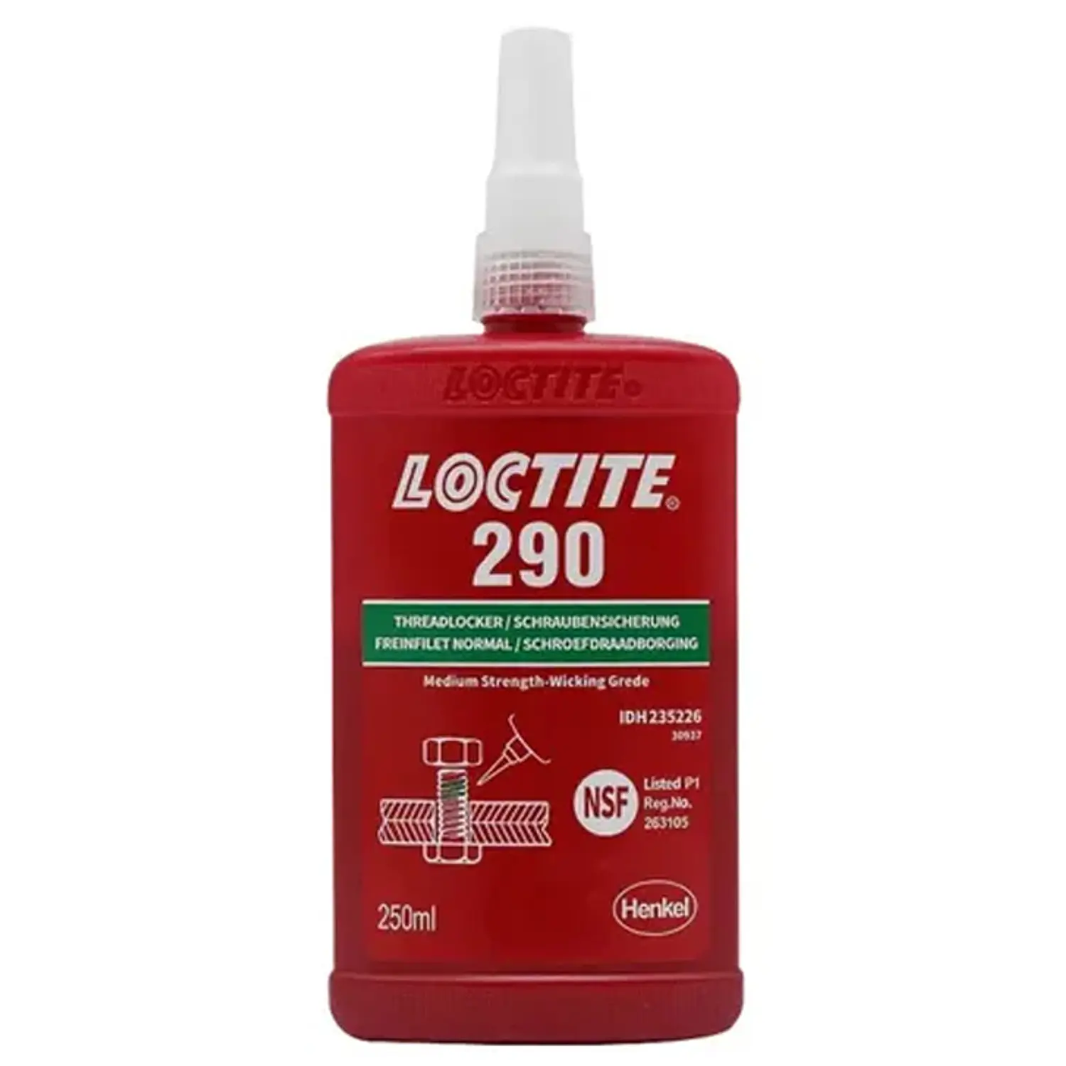 TRABA PERNOS LOCTITE 290 250 ML VERDE