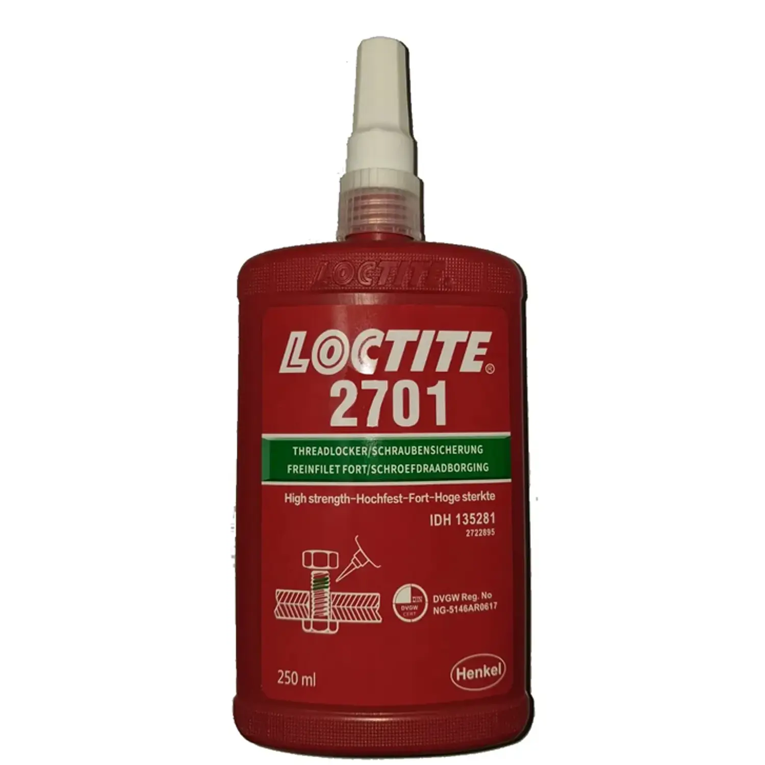 TRABA PERNO LOCTITE 2701 VERDE 250 ML