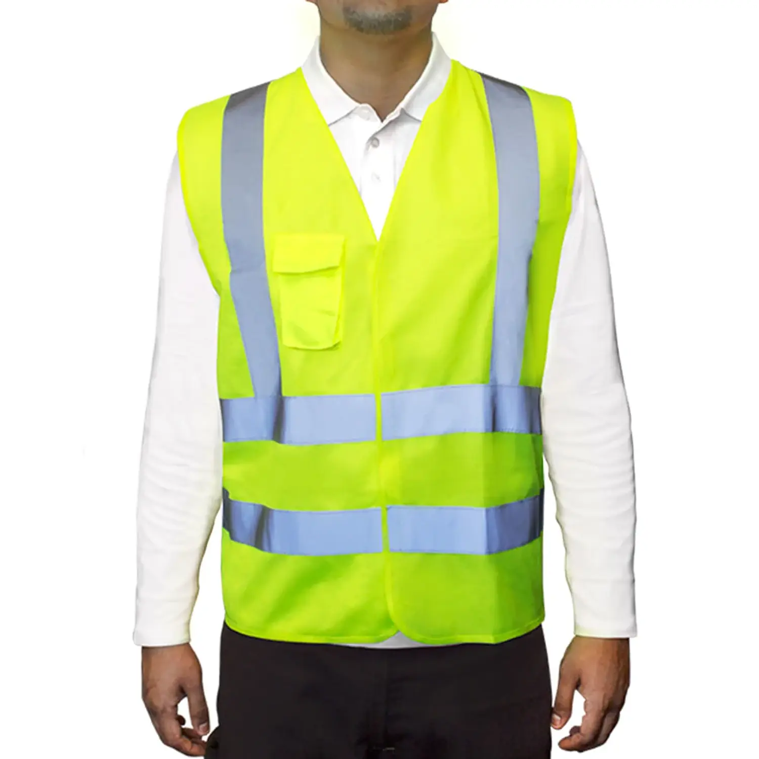 CHALECO REFLEC AMARILLO 4 CINTAS CERT CLASE II EN20471