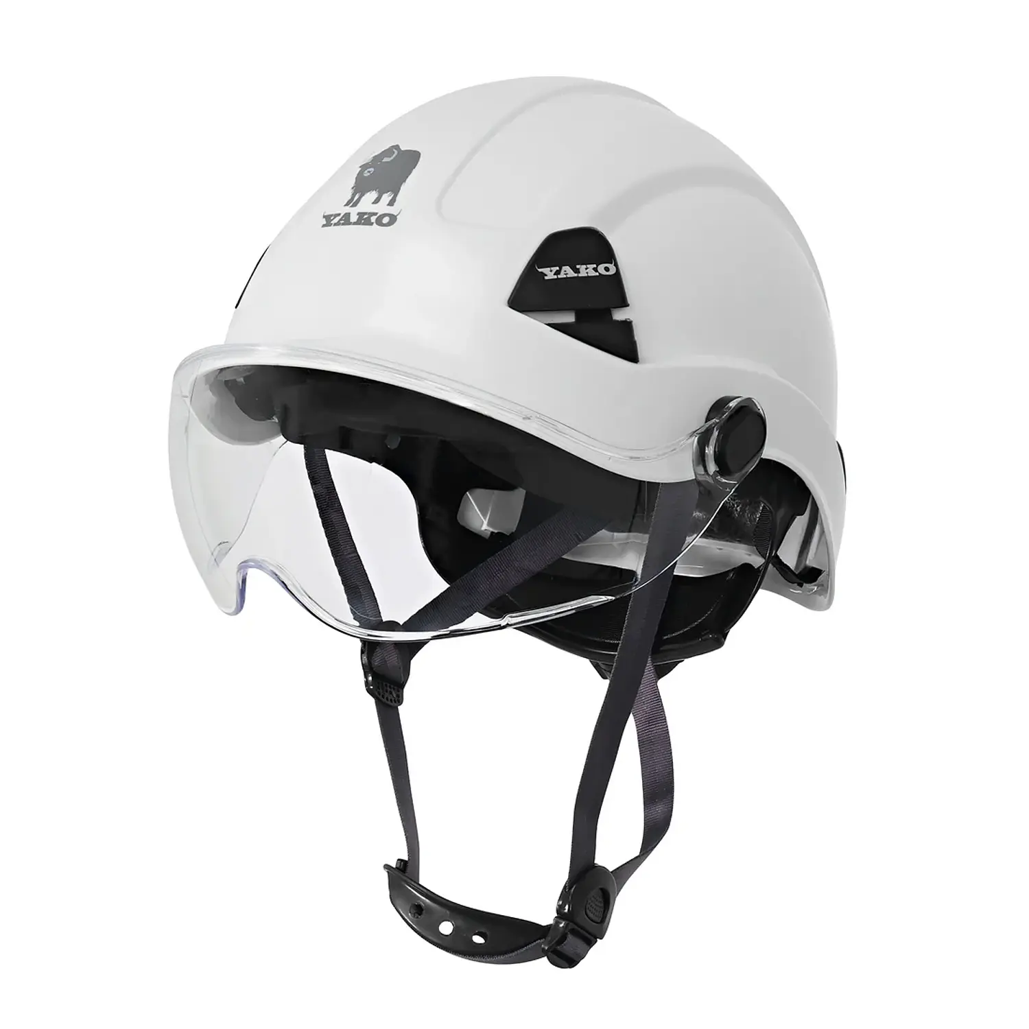 CASCO YAKO BLANCO CON VISERA STEELPRO ISP