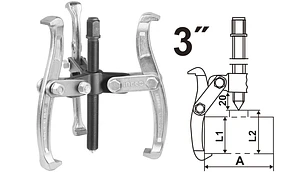 EXTRACTOR POLEA INGCO TRES MORDAZAS 3