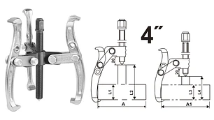 EXTRACTOR POLEA INGCO TRES MORDAZAS 4