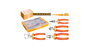 HERRAMIENTAS AISLADAS INGCO P/ELECTRICOS JGO.5 PZAS # HKTV01P051