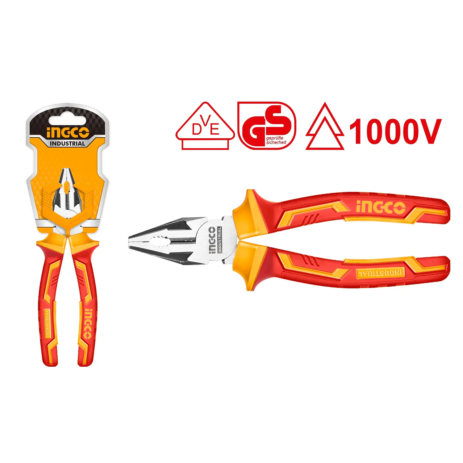 ALICATE INGCO UNIVERSAL ELECTRICISTA AISLADO 1000V 7