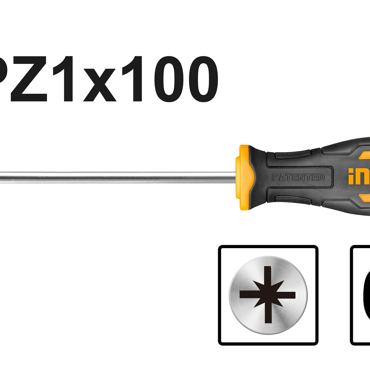 ATORNILLADOR INGCO POZIDRIV PZ1 X 100 MM # HS68PZ1100(OF)