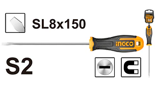 ATORNILLADOR INGCO CARPINTERO 8,0 x150 MM # HS688150(OF)