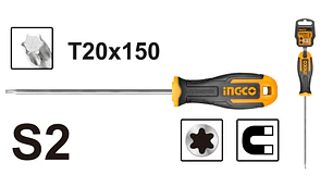 ATORNILLADOR INGCO TORX T-20 6MM X 150MM # HS68T20150(OF)