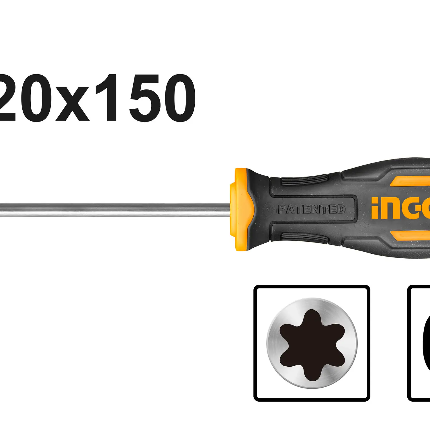 ATORNILLADOR INGCO TORX T-20 6MM X 150MM # HS68T20150(OF)
