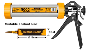 PISTOLA INGCO ALUMINIO P.APLICAR SILICONA 9