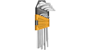 LLAVE ALLEN INGCO 1,5-10 MM JGO.9 PZ # HHK11091