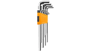 LLAVE ALLEN INGCO 1,5-10 MM JGO.9 PZ SERIE EXTRA LARGA # HHK11092