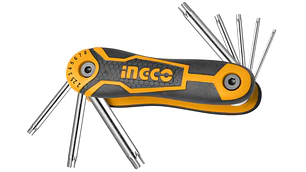 LLAVE TIPO ALLEN INGCO TORX T9-T40 JGO. 8 PZS. # HHK14083