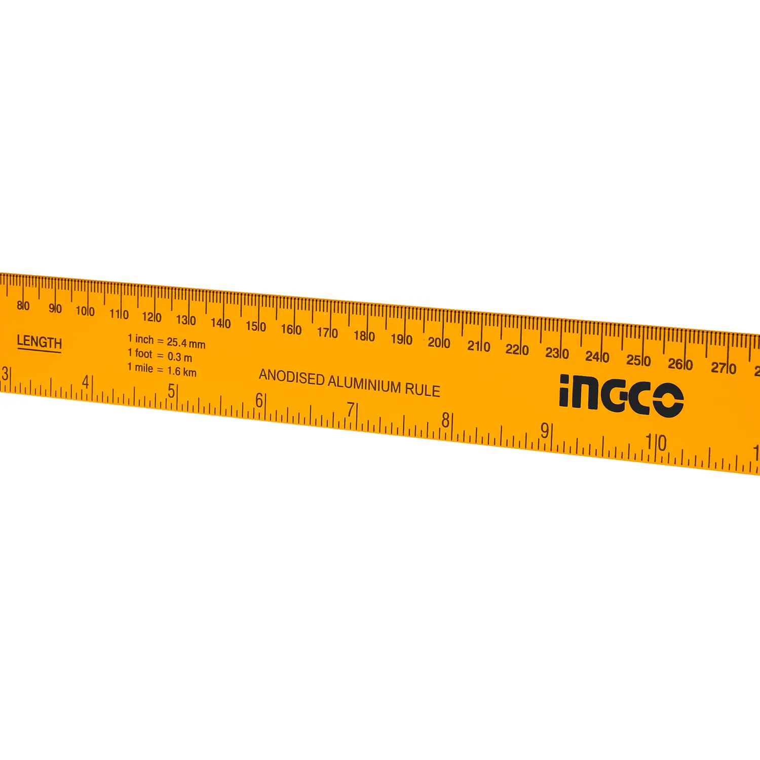 REGLA INGCO ALUMINIO ANODIZADO 30 CM. X 3 CM. # HSR23002