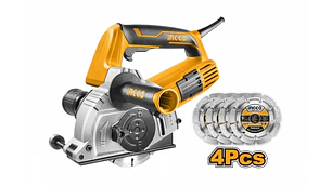 SIERRA INGCO ACANALADORA DE CONCRETO 4 DISCOS 1500W #WLC15008