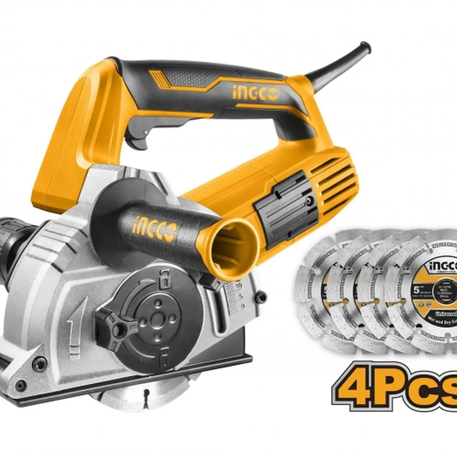 SIERRA INGCO ACANALADORA DE CONCRETO 4 DISCOS 1500W #WLC15008