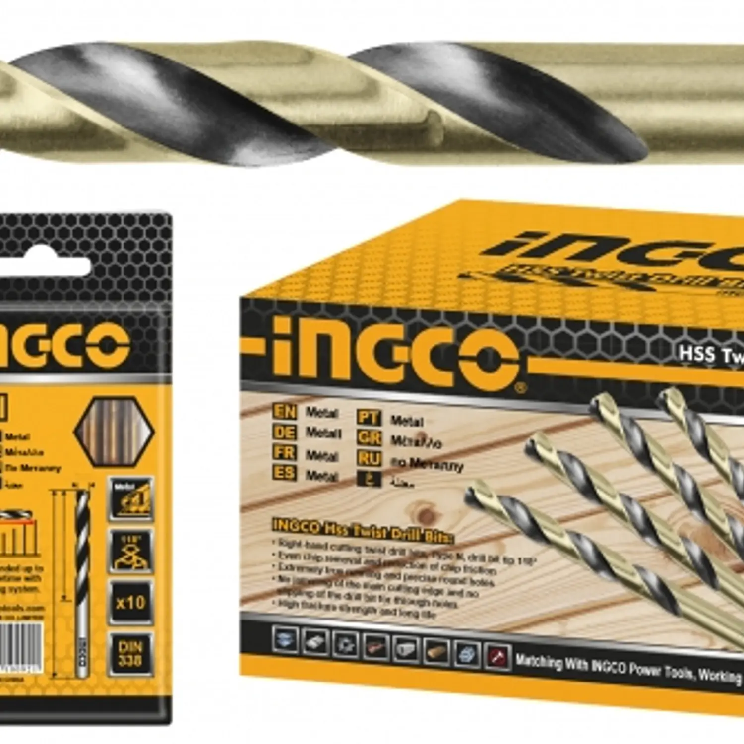 BROCA CIL AR INGCO JGO.10 PZS 5,0 MM # DBT1100503(OF)