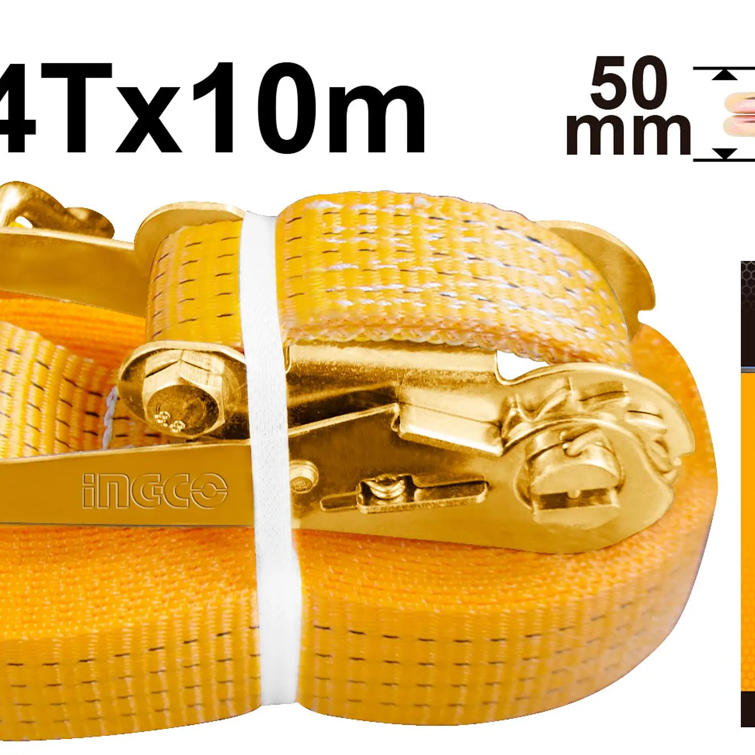 ESLINGA INGCO 10 MT X 50 MM CARGA MAXIMA 4.000 KG. # HRSP4101