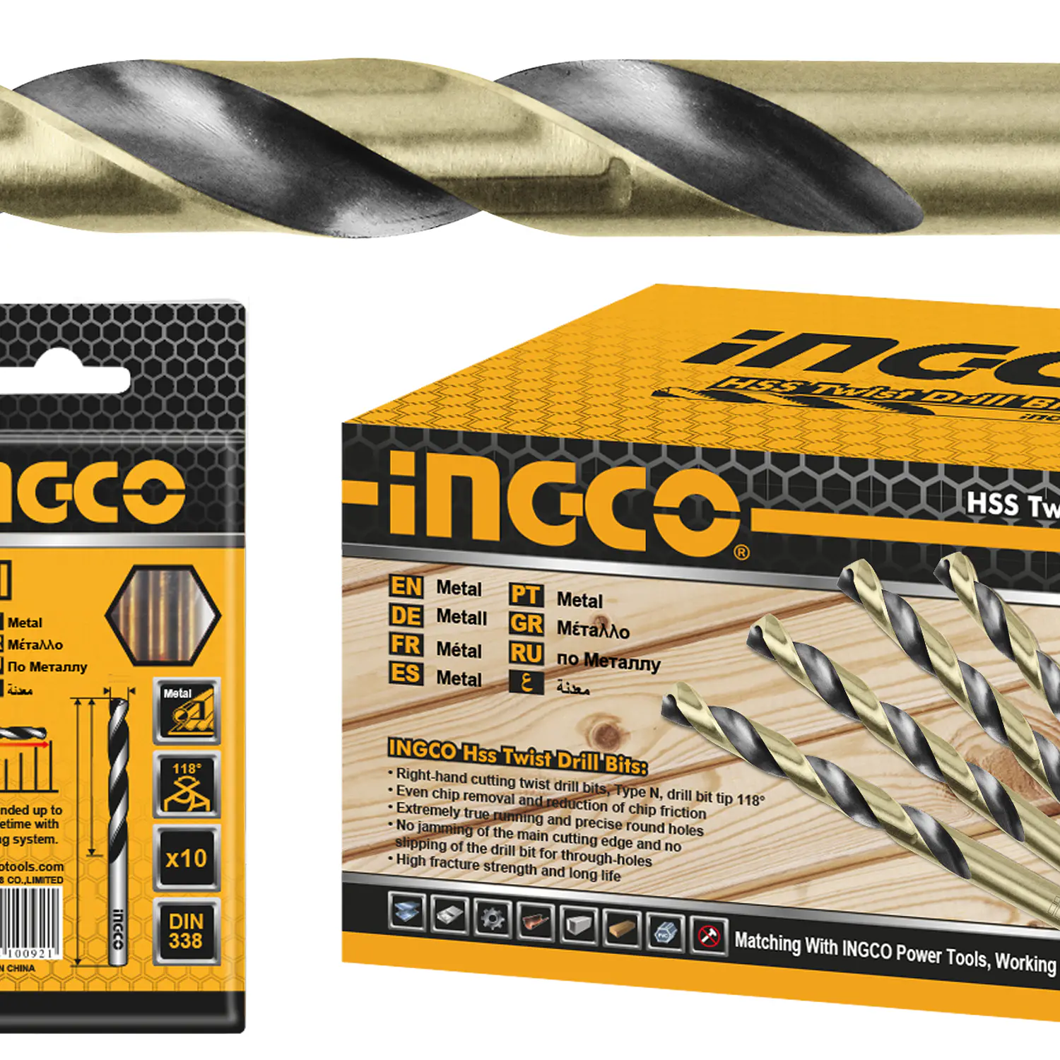 BROCA CIL AR INGCO 4,0 MM # DBT1100403 BOLSA 10pz(OF)