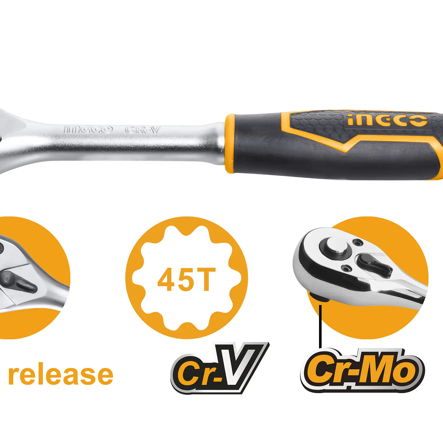LLAVE CHICHARRA INGCO 1/4
