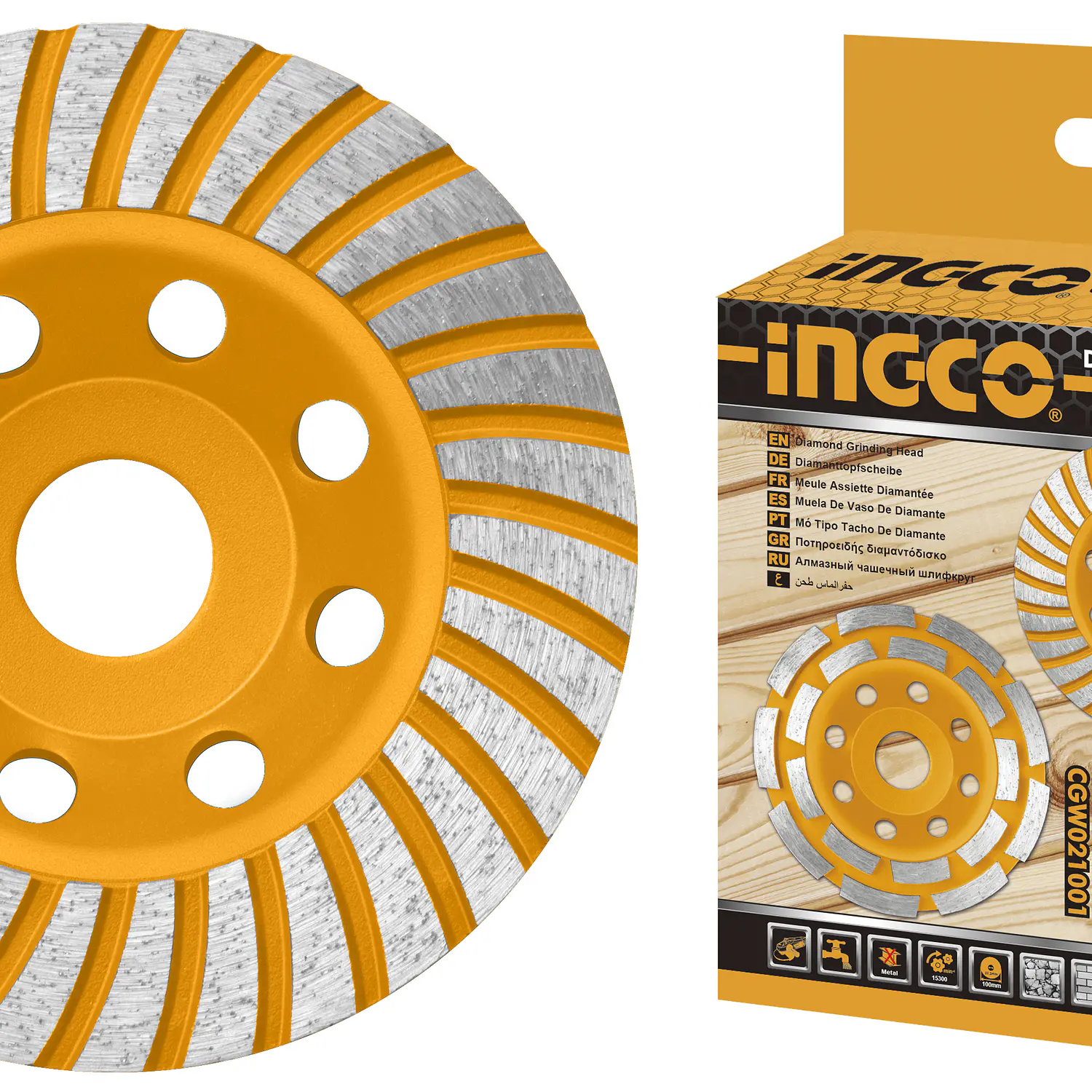 DISCO DESBASTE DIAMANTADO SEGMENTADO INGCO 115 MM # CGW011151