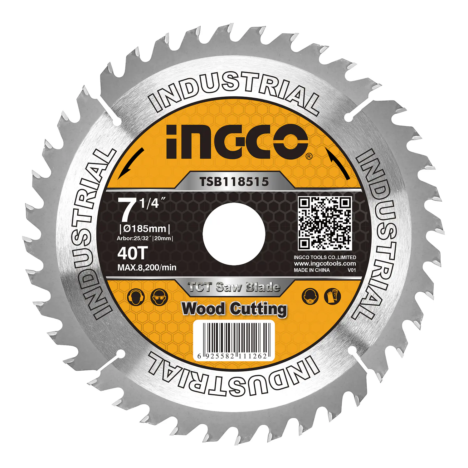 SIERRA CIRCULAR INGCO P/MADERA 7.1/4