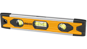 NIVEL TORPEDO INGCO ALUMINIO MAG. 22,5CM 3 AGUAS #HMSL01030