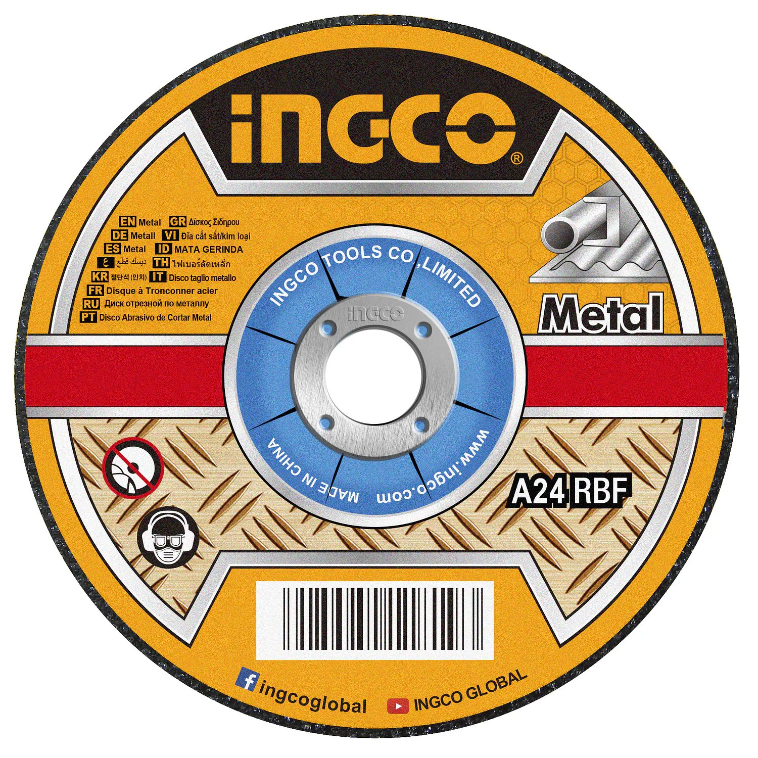 DISCO DESBASTE INGCO METAL 4.1/2
