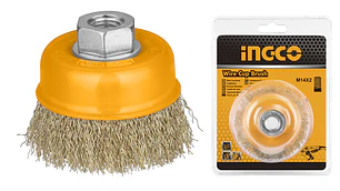 ESCOBILLA INGCO DE COPA P/ESMERIL LISA FINA 100 MM # WB11001