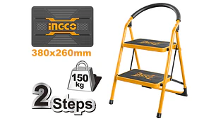 ESCALERA INGCO ACERO TUBULAR 2PL 150KG #HLAD09021