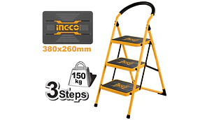 ESCALERA INGCO ACERO TUBULAR 3PL 150KG #HLAD09031