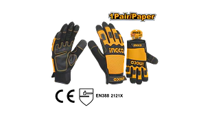 GUANTES MECANICO INGCO MICROFIBRA XL # HGMG02-XL