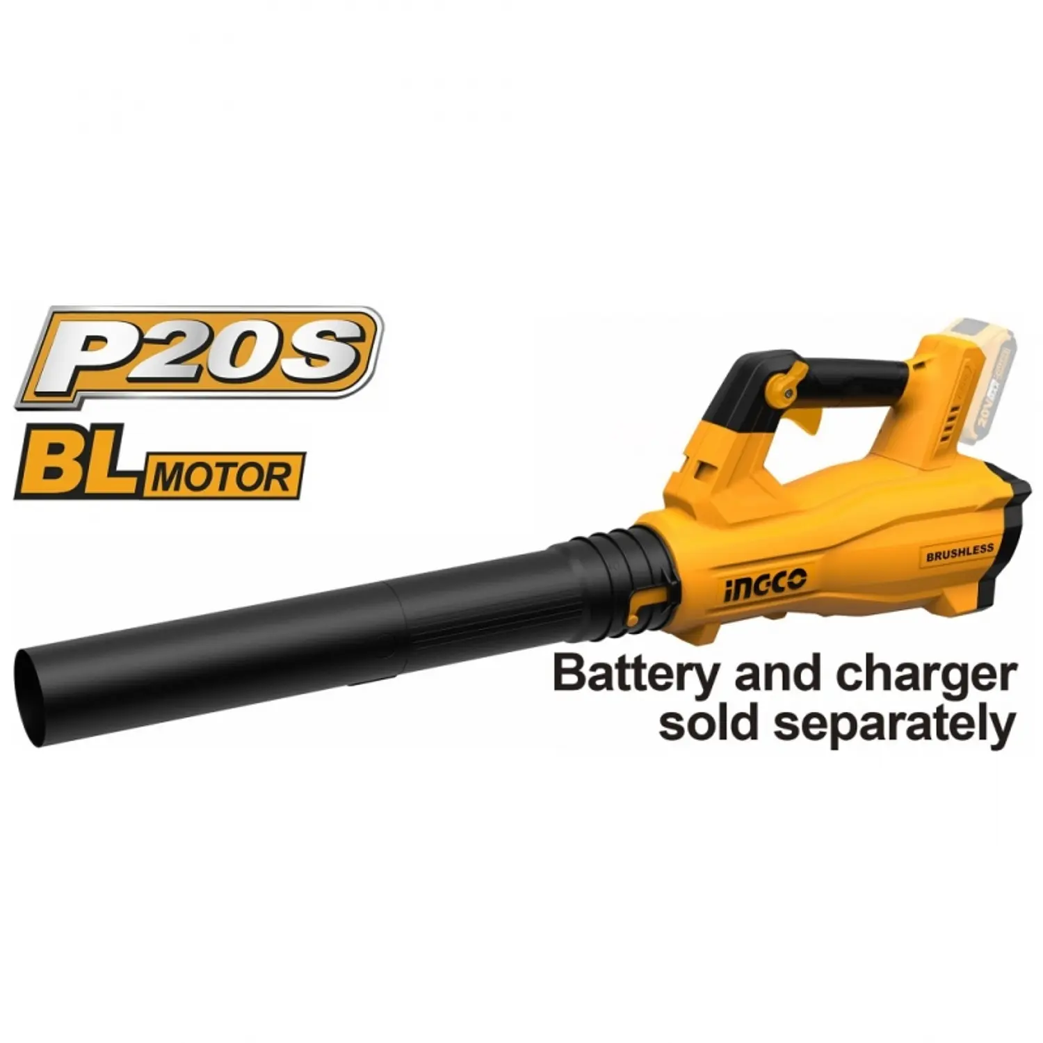 SOPLADOR SIN CARBONES INGCO INALAMB.20V S/BATERIA-S/CARGADOR # CABLI20428